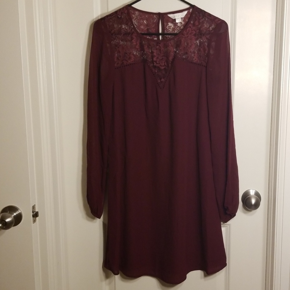 NWOT Maroon dress